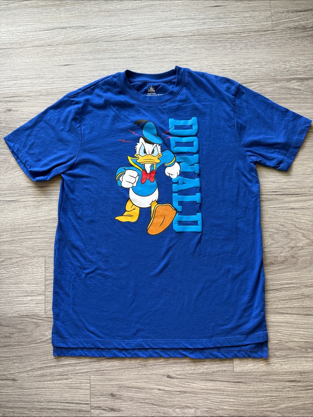 Donald Duck Graphic Tee in Royal Blue Size M